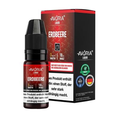 Avoria - Erdbeere E-Zigaretten Liquid 3 mg/ ml