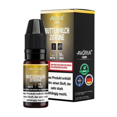 Avoria - Buttermilch-Zitrone E-Zigaretten Liquid 6 mg/ ml