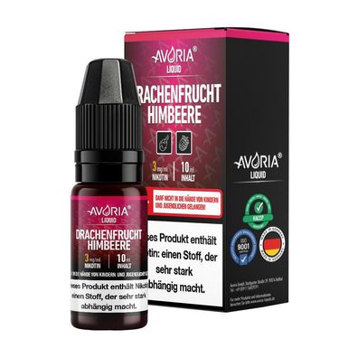 Avoria - Drachenfrucht-Himbeer E-Zigaretten Liquid 0 mg/ ml