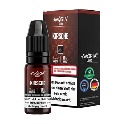 Avoria - Kirsche E-Zigaretten Liquid 3 mg/ ml