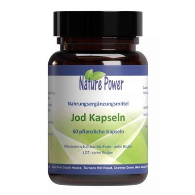 Jod aus Kelp-Extrakt 300 µg, 60 Kapseln - Nature Power