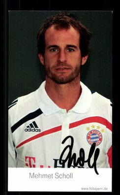 Mehmet Scholl Autogrammkarte Bayern München 2009-10 Original Signiert