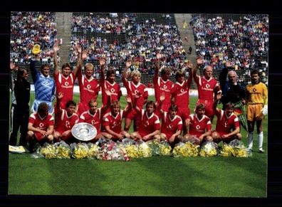 FC Bayern München Mannschaftskarte Deutscher Meister 1987 + 2