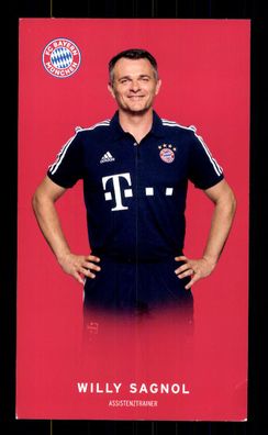 Willy Sagnol Autogrammkarte Bayern München 2017-18 D