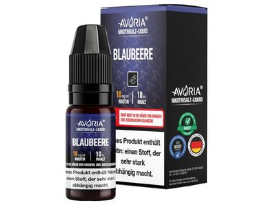 Avoria - Blaubeere - Nikotinsalz Liquid 10 mg/ ml