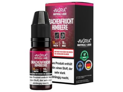 Avoria - Drachenfrucht-Himbeer - Nikotinsalz Liquid 20 mg/ ml