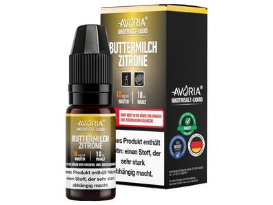 Avoria - Buttermilch-Zitrone - Nikotinsalz Liquid 20 mg/ ml