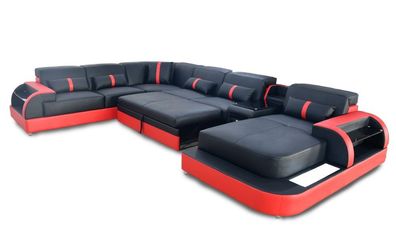 Multifunktion Sofa Couch Wohnlandschaft Couchen Polster Sofas LED Bettfunktion