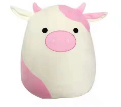 40CM Kissen Weiches schwarz-wei?es Kuhkissen Molch Pl¨¹schpuppe Maskottchen-Rosa Kuh