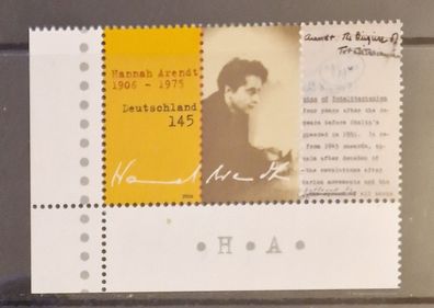 BRD - MiNr. 2566 - 100. Geburtstag von Hannah Arendt