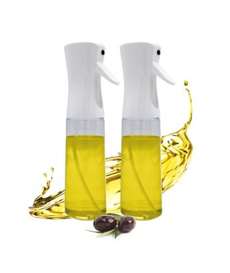 Öl Sprüh Flasche 300 ml - 2er Set - Speiseöl Essig Spender Wasser Zerstäuber