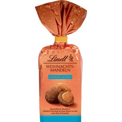 Lindt Weihnachts Mandeln Caramel und Salz mit Schokolade 100g