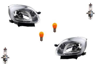 Scheinwerfer Halogen Front passend für Fiat Panda 312 12-20 Leuchtmittel Set L R