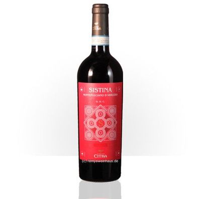 Citra Vini S.C.p.A. 2019 'SISTINA' Montepulciano d'Abruzzo DOC 0.75 Liter