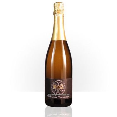 Manz Wein GbR 2020 Riesling Sekt trocken (617) Klassische Flaschengärung 0.75