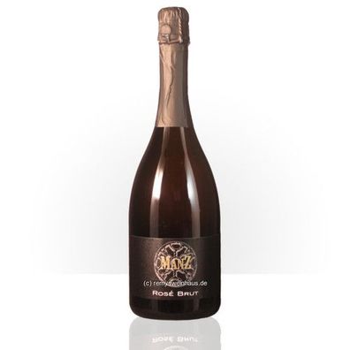 Manz Wein GbR 2020 Rosé Sekt Brut (630) Klassische Flaschengärung 0.75 Liter