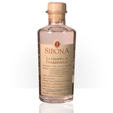 Sibona SIBONA La Grappa Di Chardonnay 0.50 Liter