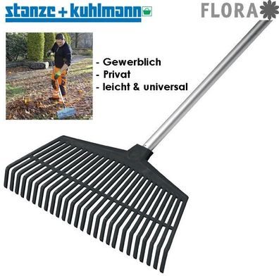 Laubrechen / Gartenbesen - für schonendes und weiches Arbeiten , 44 cm breit....
