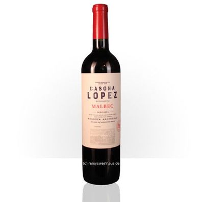 Bodega Lopez 2020 Casona Lopez Malbec Old Vines 0.75 Liter