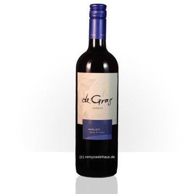 MontGras 2021 de Gras Estate Merlot Chile 0.75 Liter