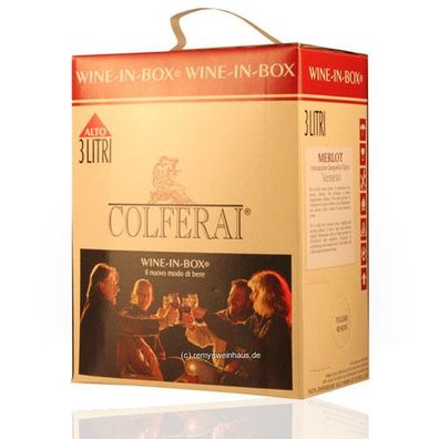 Colferai Azienda Vinicola BIB(3L) Merlot Veneto IGT 3.00 Liter