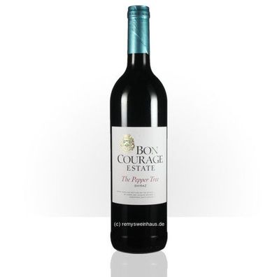 Andre and Jacques Bruwer 2020 Bon Courage 'The Pepper Tree' Shiraz 0.75 Liter