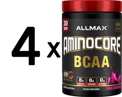 4 x Aminocore BCAA, Pink Lemonade - 315g