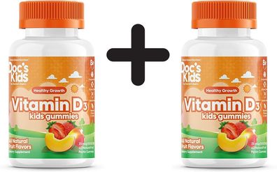 2 x Vitamin D3 Kid's Gummies, Fruit Flavours - 60 gummies