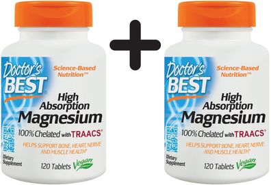 2 x High Absorption Magnesium - 120 tablets