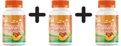 3 x Vitamin D3 Kid's Gummies, Fruit Flavours - 60 gummies