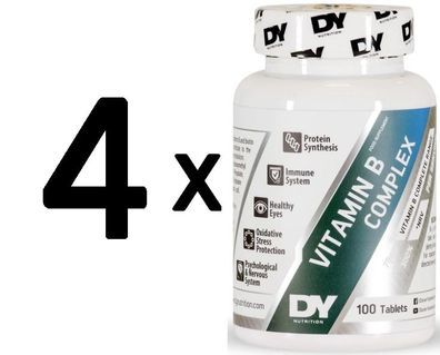 4 x Vitamin B Complex - 100 tabs