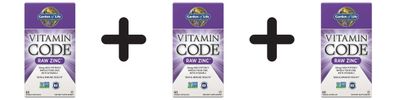 3 x Vitamin Code RAW Zinc - 60 vegan caps