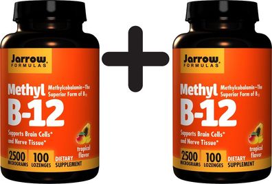 2 x Methyl B-12, 2500mcg - 100 lozenges
