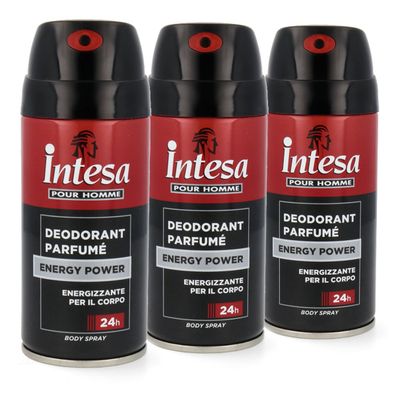 intesa pour Homme deo ENERGY POWER 3x 150ml Bodyspray
