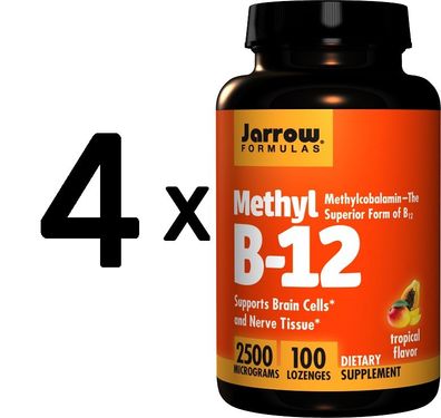 4 x Methyl B-12, 2500mcg - 100 lozenges