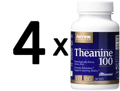 4 x Theanine, 100mg - 60 vcaps