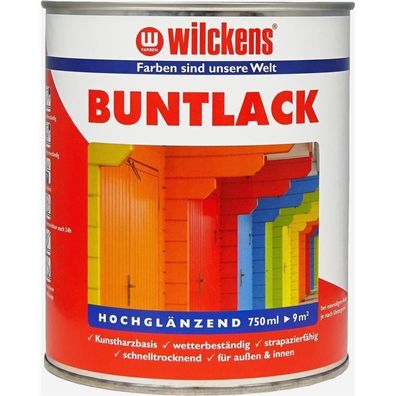 750ml Buntlack Kunstharzbasis Lack Schutzlack Hochglanz Farbe Cremeweiß RAL 9001