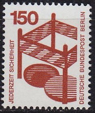 Germany BERLIN [1971] MiNr 0411 ( * */ mnh ) Unfall