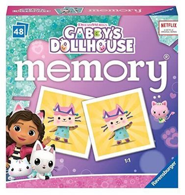 Gabby´s Dollhouse Mini Memory® mit 48 Bilderkarten Memorykarten Ravensburger