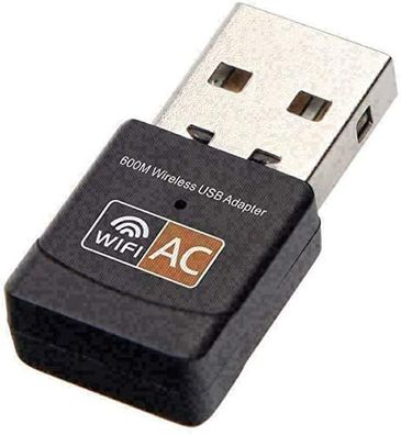 USB-WLAN-Adapter, AC600 Mbit/ s Dualband 2,4/5 GHz Wireless USB