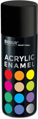 400ml Acryl Sprühfarbe Autolack Spraydose Graffiti Farbe Tiefschwarz Matt RAL 9005