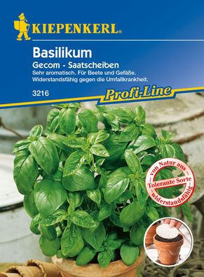 Kiepenkerl® Basilikum Gecom - Saatscheiben - Kräutersamen