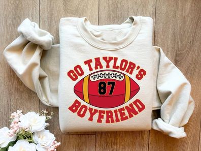 Go Taylor´s Boyfriend Sweatshirt, Travis Kelce Sweatshirt, Game Day Sweater, Funny Fo