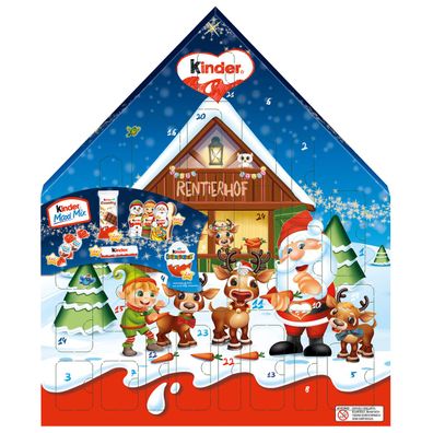 Ferrero Kinder Maxi Mix Adventskalender 24 Kreationen 351g 1er Pack