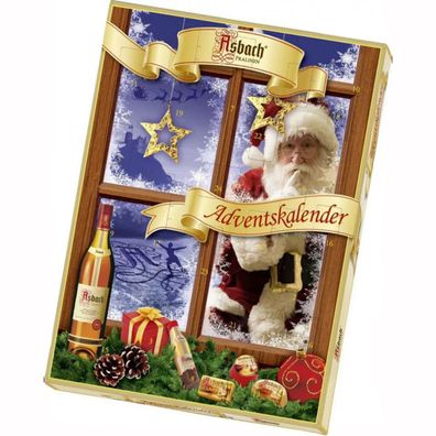 Asbach Adventskalender mit 24 verschiedenen Alkoholpralinen 260g