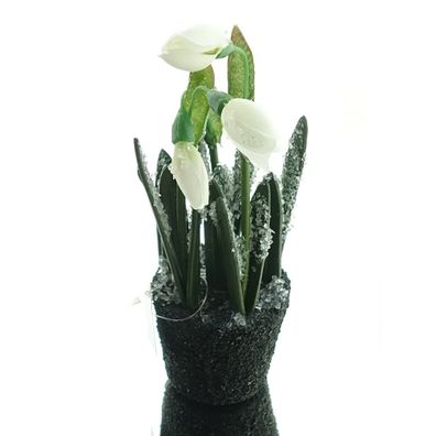 Creativ home Schneeglöckchen mit Ballen 17 cm - Kunstblumen