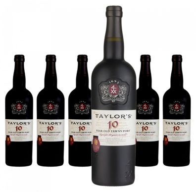 6 x Taylor´s 10 Year Old Tawny Port Douro DOC