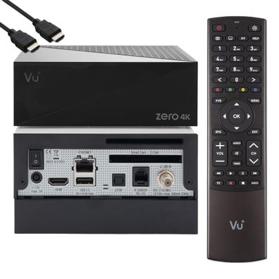 VU+ Zero 4K 1x DVB-S2X Multistream Linux UHD Receiver + 1TB HDD