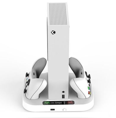 iPega XBS012 Multifunktionaler Lade- und Kühlständer für Xbox Series S + 2 Akkus