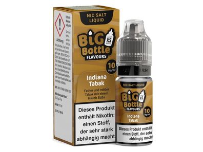 Big Bottle - Indiana Tabak - Nikotinsalz Liquid 10 mg/ ml